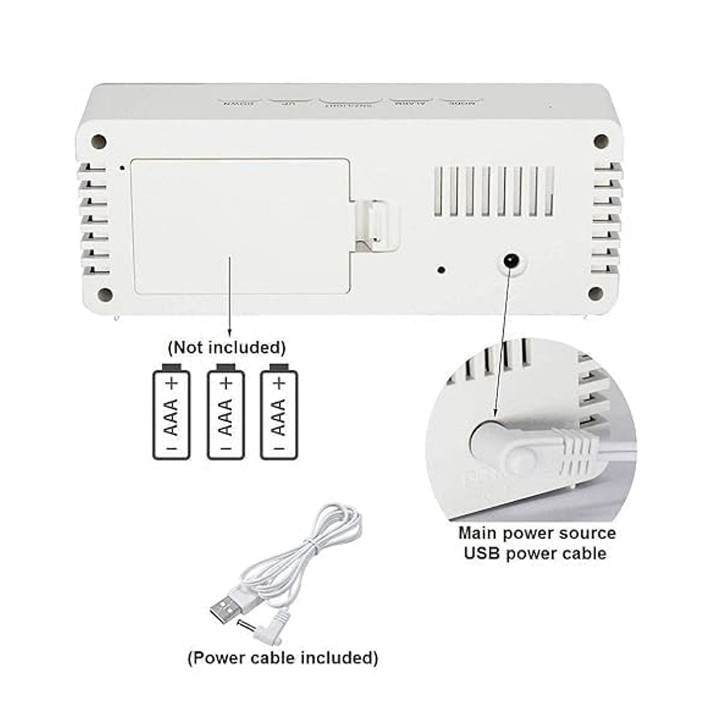 Digital Mirror Alarm Clock | Smart Sensor | Date & Temperature Display