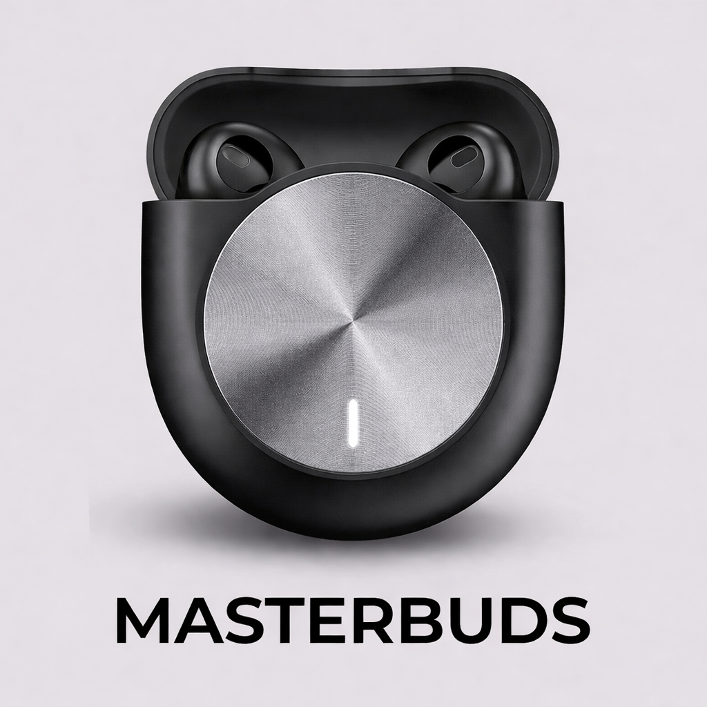 BudX | MasterBuds | Bluetooth Wireless Earbuds | Fast Pairing | Noise Isolation Mic | Portable Charging Case