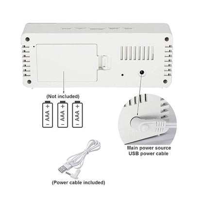Digital Mirror Alarm Clock | Smart Sensor | Date & Temperature Display