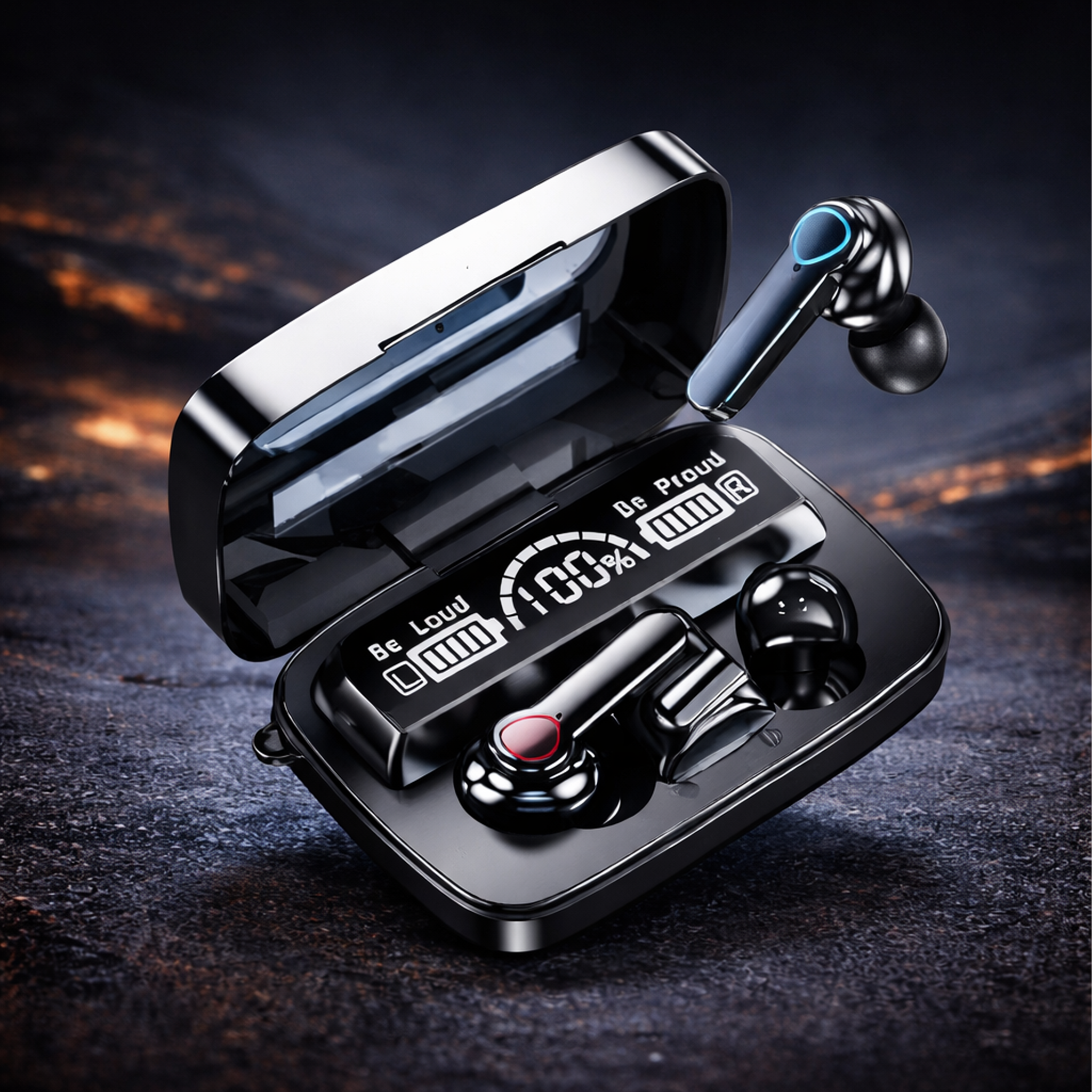 M19 | TWS Wireless Earbuds | Deep Bass | BT 5.3 | Touch Controls | LED Display Case | Type-C Fast Charging | Up to 40H Playtime (Copy)