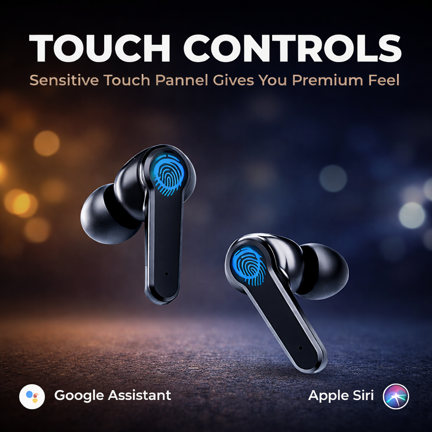M19 | TWS Wireless Earbuds | Deep Bass | BT 5.3 | Touch Controls | LED Display Case | Type-C Fast Charging | Up to 40H Playtime (Copy)
