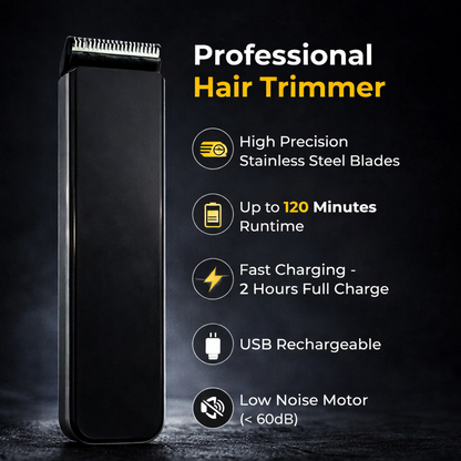 ZivX ShaveX | Professional Beard &amp; Hair Trimmer | 120 Min Runtime | Fast Charge | Stainless Steel Blades | Adjustable Length Settings | Cordless Grooming | Lightweight Design