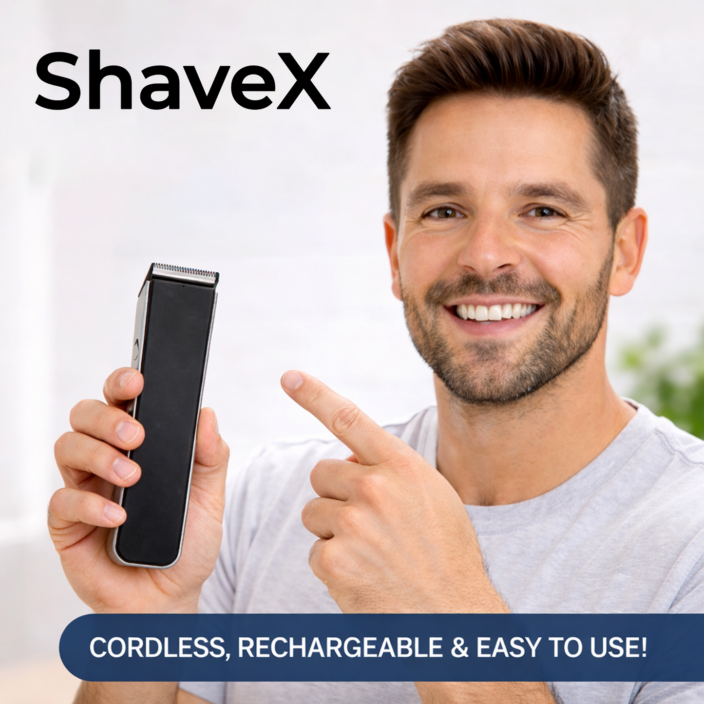 ZivX ShaveX | Professional Beard &amp; Hair Trimmer | 120 Min Runtime | Fast Charge | Stainless Steel Blades | Adjustable Length Settings | Cordless Grooming | Lightweight Design