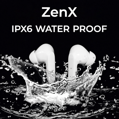 ZivX ZenX | True Wireless Earbuds | Bluetooth v5.3 | ENC Noise Cancellation | 72H Playback | 13mm Bass Drivers | IPX6 | Type-C Fast Charging | Low Latency Gaming Mode