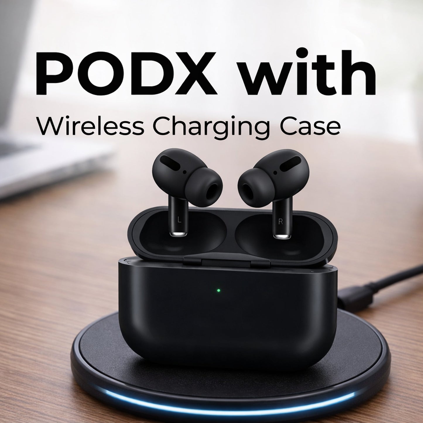 PodX 2 | Black | Bluetooth Wireless Earbuds | Deep Bass | Airdopes  (Copy)