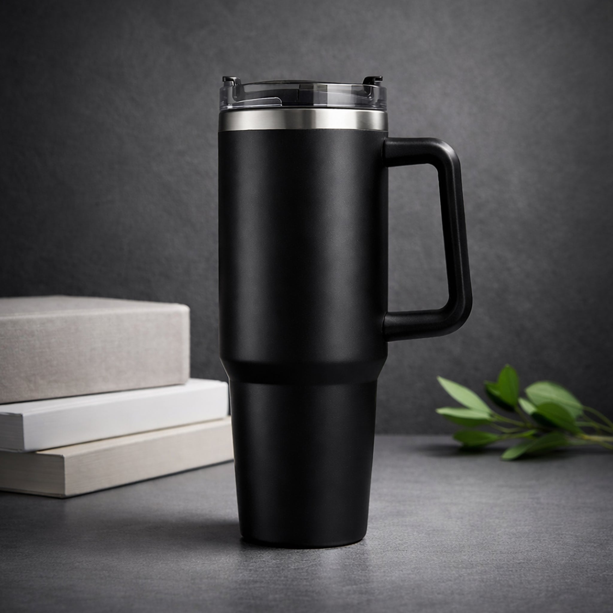 Premium Double Wall Stainless Steel Tumbler with Straw Lid (Stanley-Style)