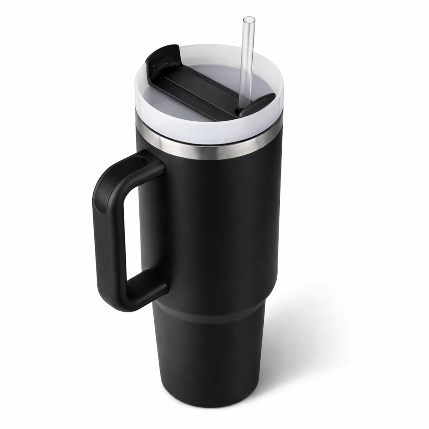 Premium Double Wall Stainless Steel Tumbler with Straw Lid (Stanley-Style)
